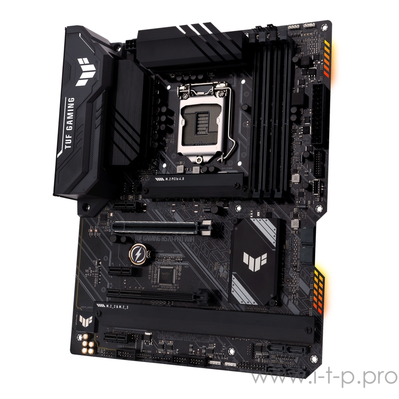 Материнская плата ASUS TUF GAMING H570-PRO WIFI, LGA1200, H570, 4*DDR4, HDMI+DP, CrossFireX, SATA3 + RAID, Audio, Gb LAN, USB 3.2*6, USB 2.0*4, COM*1 header (w/o cable), ATX 90MB16L0-M0EAY0