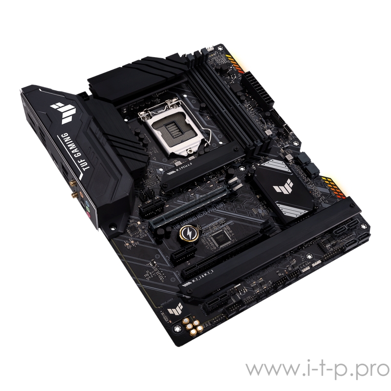 Материнская плата ASUS TUF GAMING H570-PRO WIFI, LGA1200, H570, 4*DDR4, HDMI+DP, CrossFireX, SATA3 + RAID, Audio, Gb LAN, USB 3.2*6, USB 2.0*4, COM*1 header (w/o cable), ATX 90MB16L0-M0EAY0