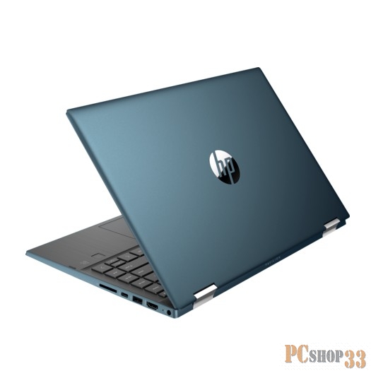 Ноутбук HP Pavilion x360 14-dw1004ur 14 HD Touch, Intel Pentium 7505, 4Gb, 128Gb SSD, no ODD, Win10, зеленый