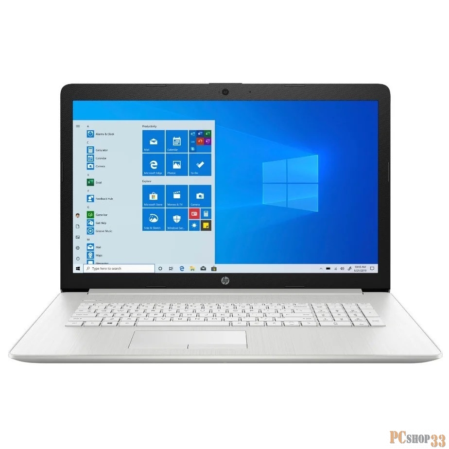 Ноутбук HP17 17-by4000ur 17.3 FHD, Intel Core i7-1165G7, 16Gb, 512Gb SSD, no ODD, Win10, серебристый