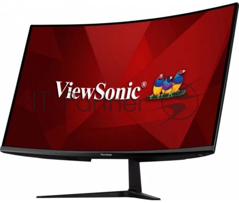 Монитор ViewSonic 31.5 VX3218-PC-MHD VA изогнутый, 1920x1080, 1ms, 300cd/m2, 178°/178°, 4000:1, 80Mln:1, 165Hz, HDMI*2, DP, колонки, AMD FreeSync, VESA, Black