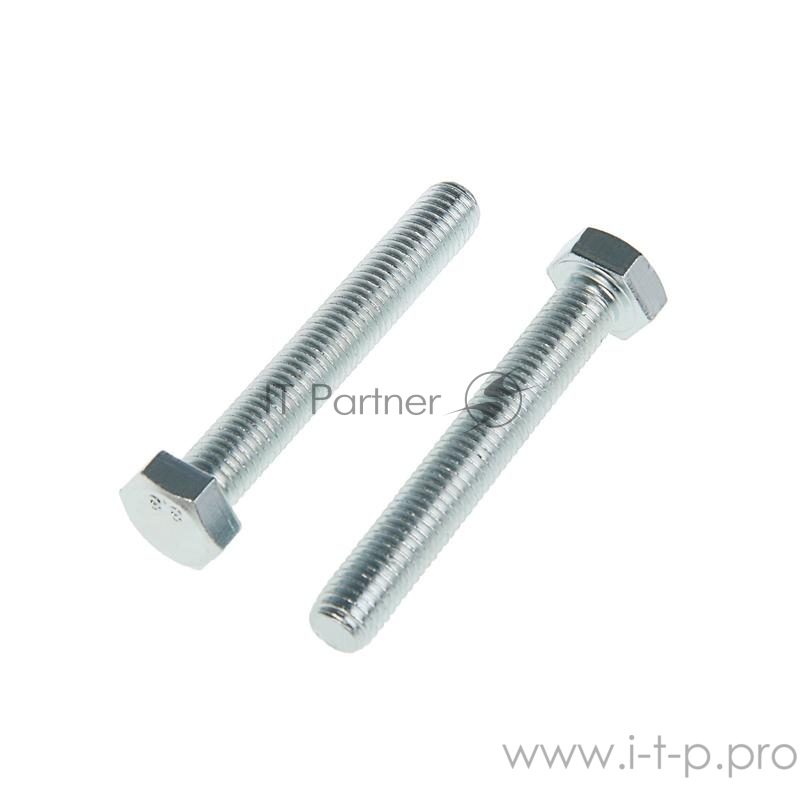 Болт М10х20 с шестигранной головкой цинк. DIN 933 (уп.25шт) класс прочности 8.8. коробка Tech-Krep 144903