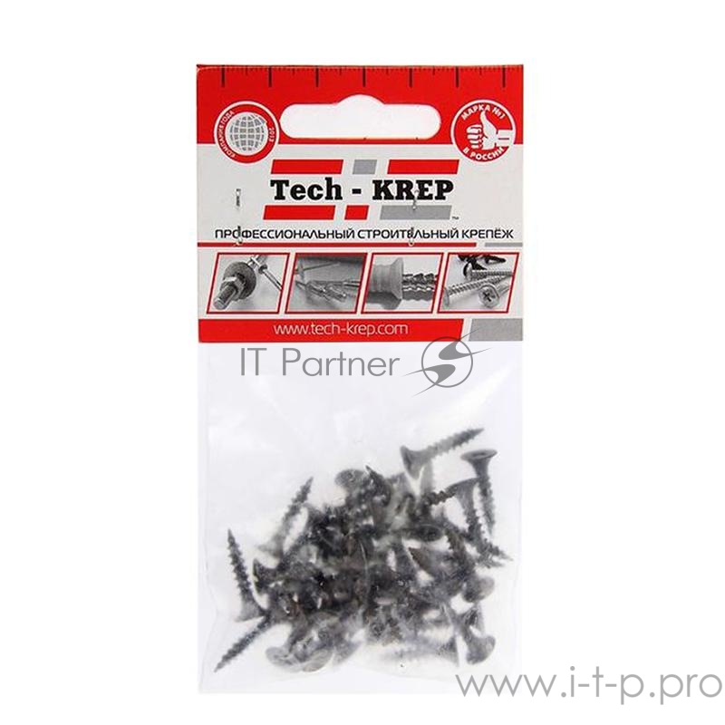 Саморез 3.5х19 гипсокартон-металл (уп.40шт) пакет Tech-Krep 102377