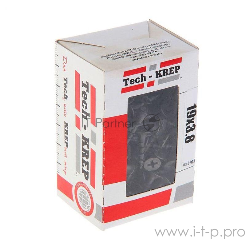 Саморез 3.8х19 гипсокартон-дерево (уп.200шт) коробка Tech-Krep 102119