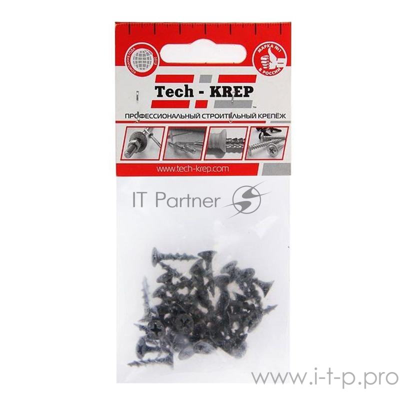 Саморез 3.8х19 гипсокартон-дерево (уп.40шт) пакет Tech-Krep 102369