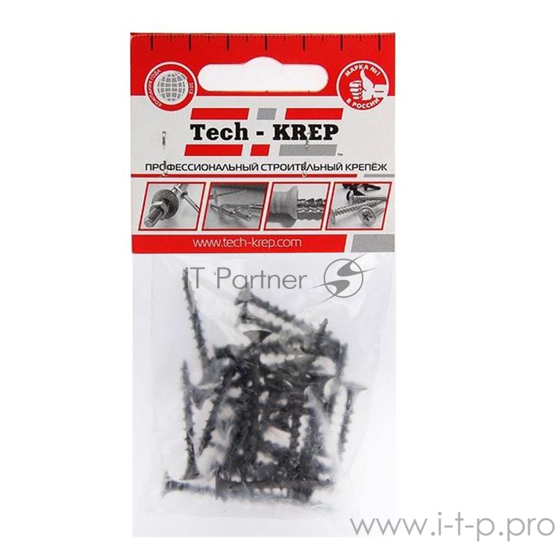 Саморез 3.8х35 гипсокартон-дерево (уп.30шт) пакет Tech-Krep 113128