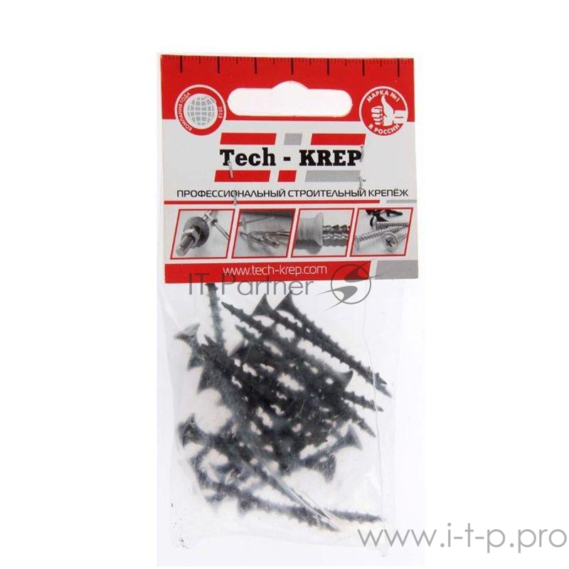 Саморез 3.8х45 гипсокартон-дерево (уп.20шт) пакет Tech-Krep 102373