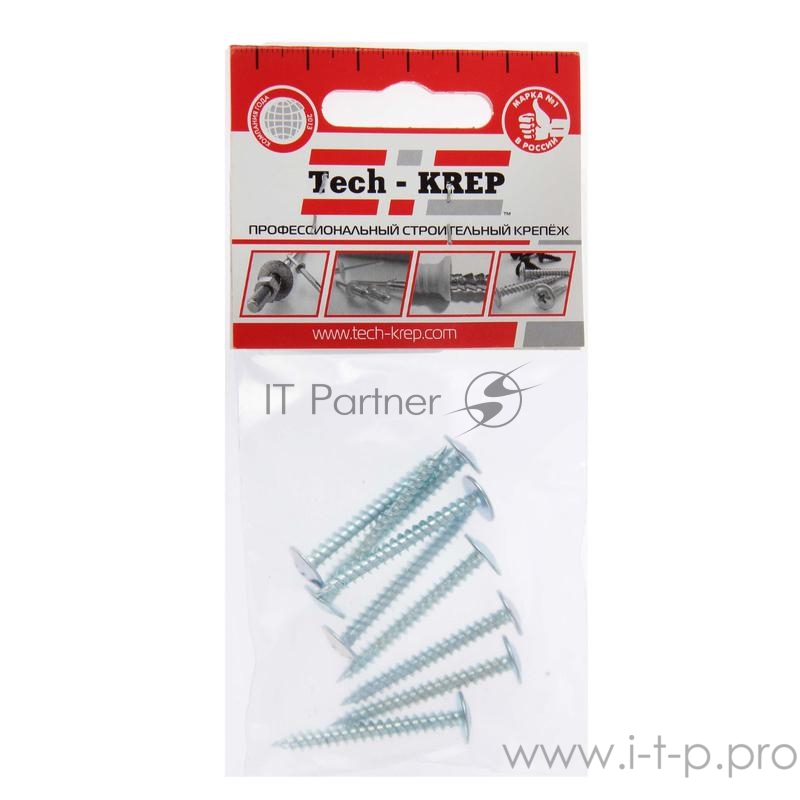 Саморез для тонкого метал. листа 4.2х38 (уп.9шт) пакет Tech-Krep 102392