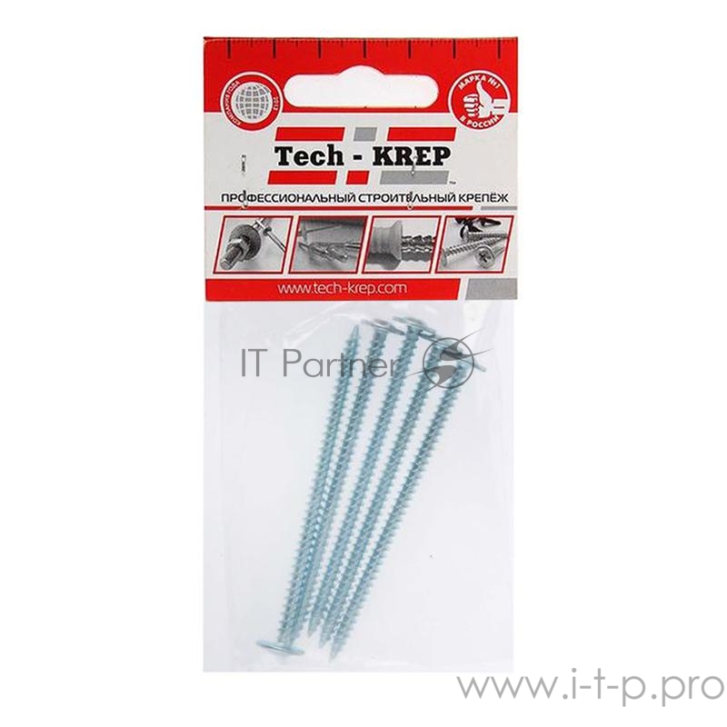 Саморез для тонкого метал. листа со сверлом 4.2х25 (уп.12шт) пакет Tech-Krep 102400