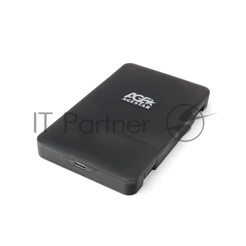 USB 3.0 Внешний корпус 2.5 SATAIII HDD/SSD AgeStar 3UBCP3C (BLACK) USB 3.0, пластик, черный, безвинтовая конструкция