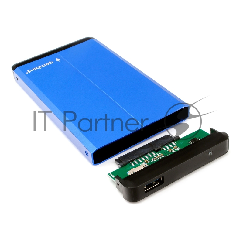 Внешний корпус 2.5 Gembird EE2-U3S-2-B, синий, USB 3.0, SATA, металл
