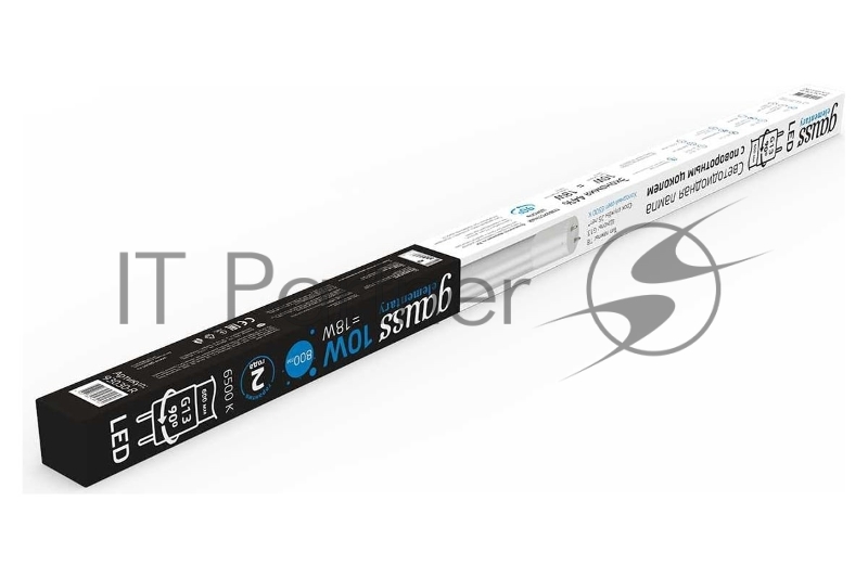 Лампа светодиодная Elementary T8 10Вт 6500К G13 800лм 600мм стекло поворотная Gauss 93030-R