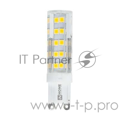 Лампа светодиодная LED-JCD-VC 5Вт 230В G9 4000К 450Лм IN HOME 4690612019895