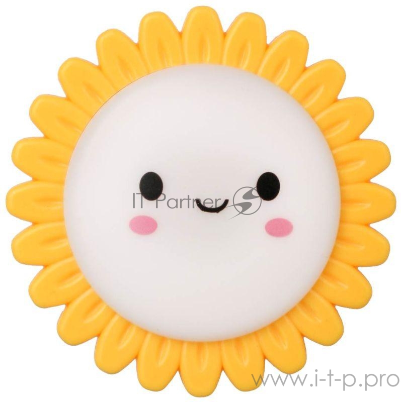 Светильник светодиодный NL-179 Солнышко ночник с выкл. 220В Camelion 12535