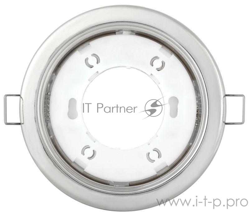 Светильник GX53 встраив. точечный хром. IEK LUVB0-GX53-1-K23