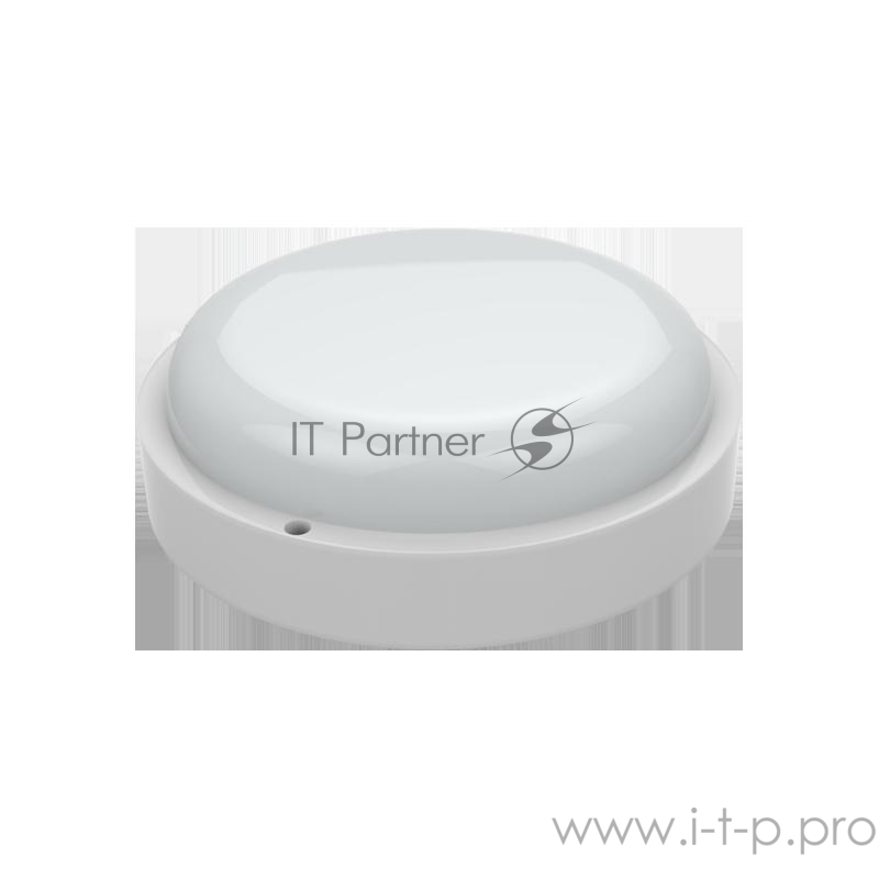 Светильник светодиодный ЖКХ ECO D160х53 12Вт 940лм 4000К IP65 круглый c оптико-аккустическим сенсором Gauss 126418212-S