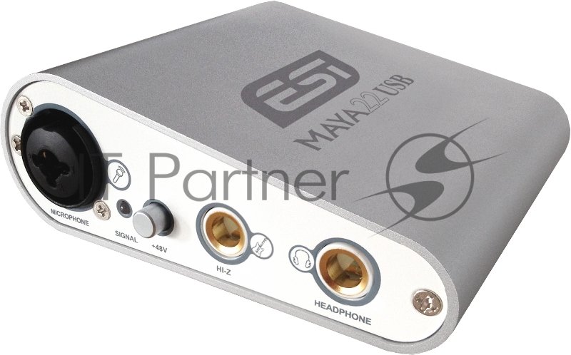 Аудиоинтерфейс USB 2х2 (аналог), 2xHi-Z инструментальных входа (либо 1 х Hi-Z и 1 x m ESI MAYA22 USB