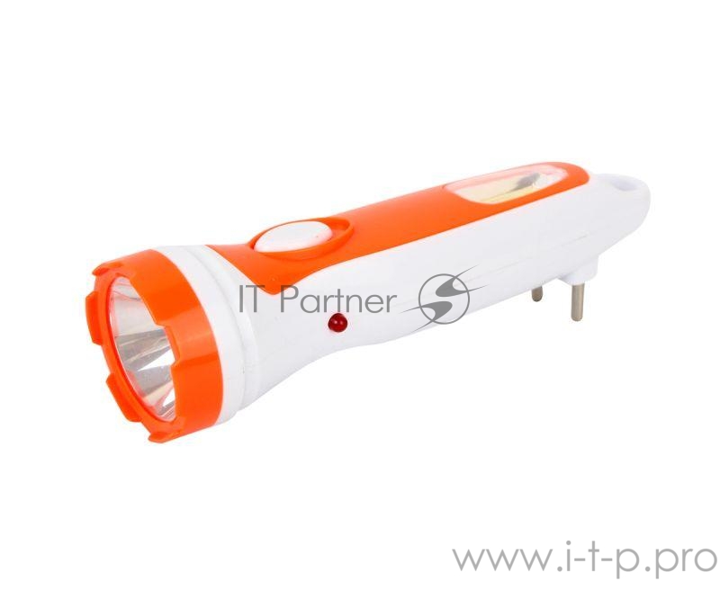Фонарь аккумуляторный LED3860 220В бел. /оранж. 1+COB LED 2 реж. SLA пластик Ultraflash 14249