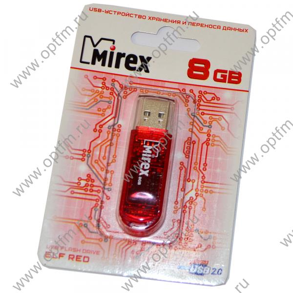 8GB USB 2.0 Flash Drive Mirex ELF красный (FMURDE08)