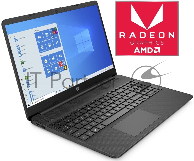 Ноутбук 15.6 IPS FHD HP 15s-eq1217ur black (AMD Ryzen 3 3250U/4Gb/256Gb SSD/noDVD/VGA int/DOS) (22Q44EA)