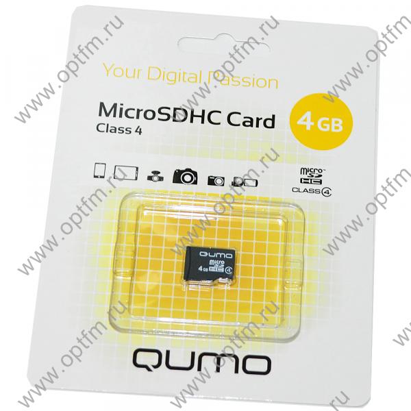 4GB Qumo MicroSD (Transflash) class 4 без адаптера