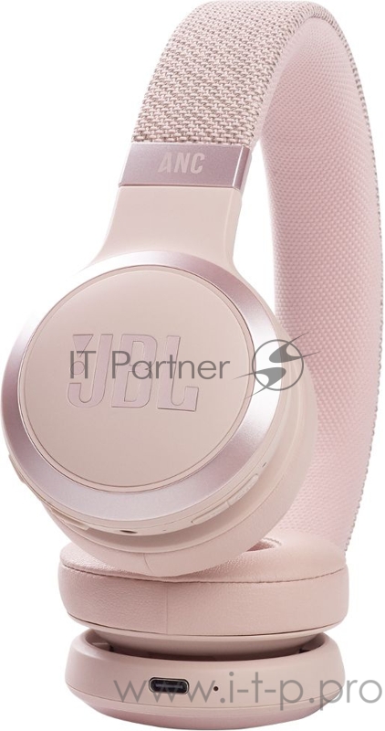 Гарнитура накладные JBL Live 460NC розовый беспроводные bluetooth оголовье (BLLIVE460NCROS)