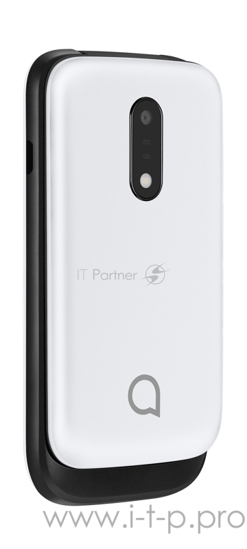 Мобильный телефон Alcatel 2053D OneTouch белый раскладной 2Sim 2.4 240x320 0.3Mpix GSM900/1800 GSM1900 MP3 FM microSD max21Gb