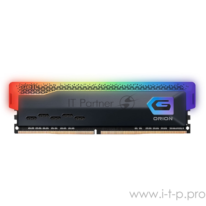 Модуль памяти DDR4 8GB Geil GOSG48GB3600C18BSC Orion Black RGB PC4-28800 3600MHz CL18 1.35V titanium gray