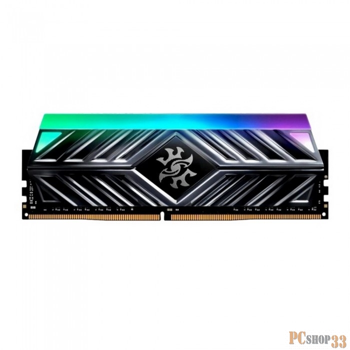 Модуль памяти 16GB ADATA DDR4 3200 DIMM XPG SPECTRIX D41 RGB Grey Gaming Memory AX4U320016G16A-ST41 Non-ECC, CL16, 1.35V, Heat Shield, RTL