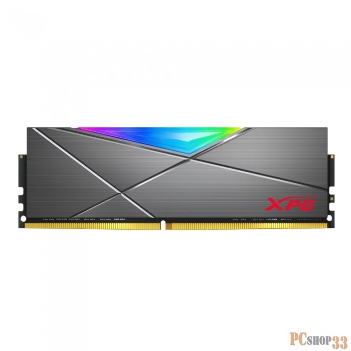 Модуль памяти 16GB ADATA DDR4 3200 DIMM XPG SPECTRIX D50 RGB Grey Gaming Memory AX4U320016G16A-ST50 Non-ECC, CL16, 1.35V, Heat Shield, RTL