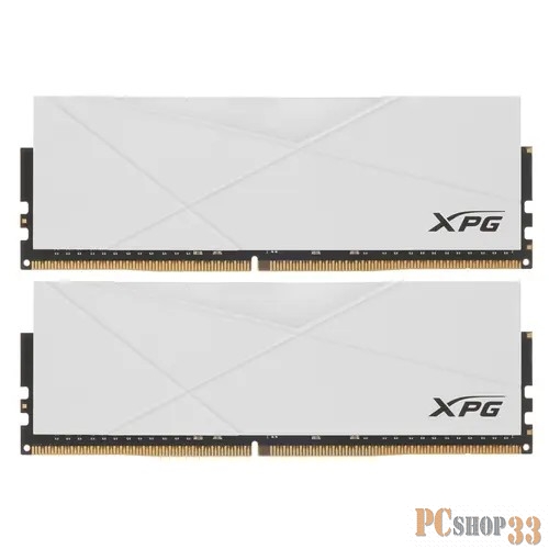 Модуль памяти 32GB ADATA DDR4 3200 DIMM XPG SPECTRIX D50 RGB White Gaming Memory AX4U320016G16A-DW50 Non-ECC, CL16, 1.35V, Heat Shield, Kit (2x16GB), RTL