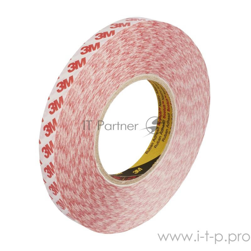 Лента клейкая двусторонняя 9088-200 основа ПЭФ адгезив акрил 19ммх50м блистер прозр. 3М 7100139264