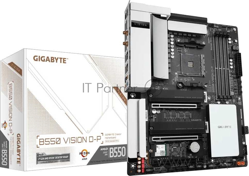 Материнская плата GIGABYTE B550 VISION D-P (AMD B550 SAM4 ATX)