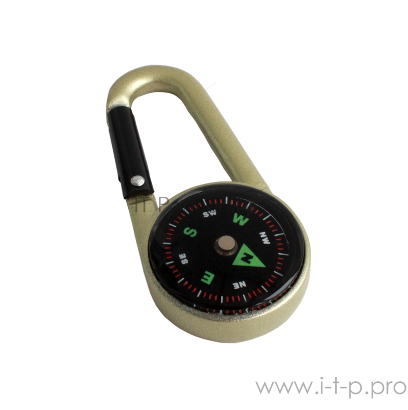 Компас с карабином TOURIST, алюминиевый, малый (ДА-950)