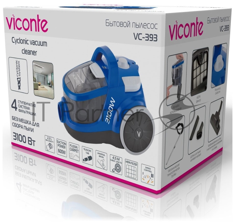 Пылесос VICONTE VC-393 синий