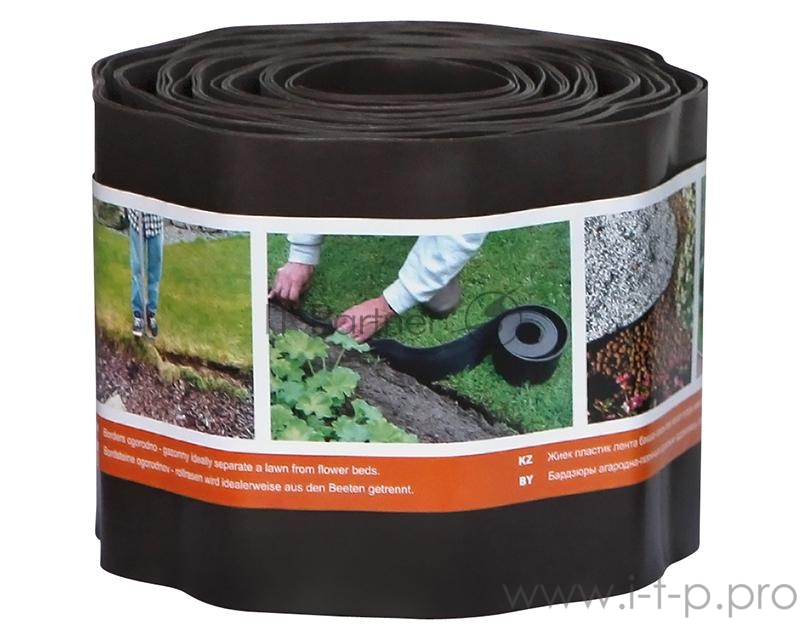 Лента бордюрная серии Палисад корич. Протэкт Б-15/9