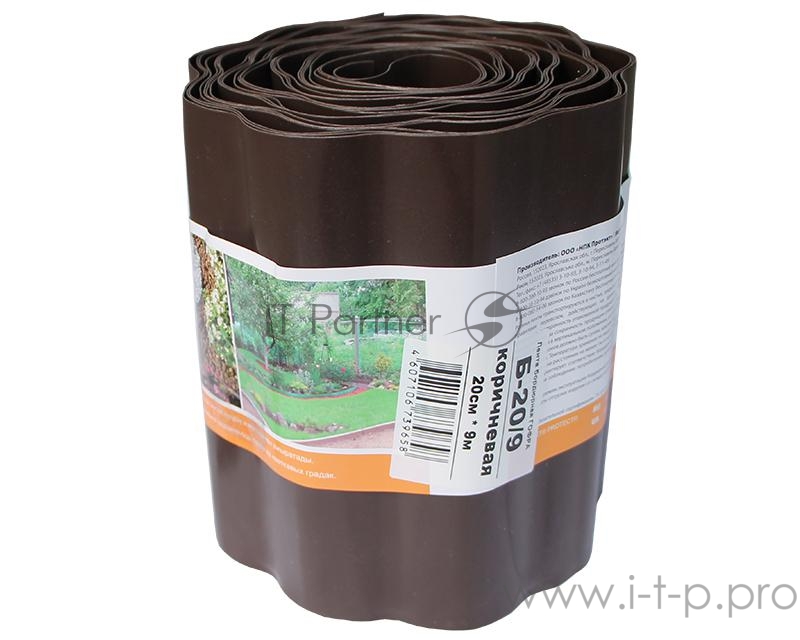 Лента бордюрная серии Палисад корич. Протэкт Б-20/9