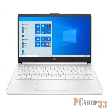 Ноутбук HP14 14s-dq0043ur 14.0 FHD, Intel Pentium-N5030, 4Gb, 256Gb SSD, no ODD, Win10, белый
