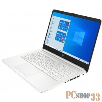 Ноутбук HP14 14s-dq0043ur 14.0 FHD, Intel Pentium-N5030, 4Gb, 256Gb SSD, no ODD, Win10, белый