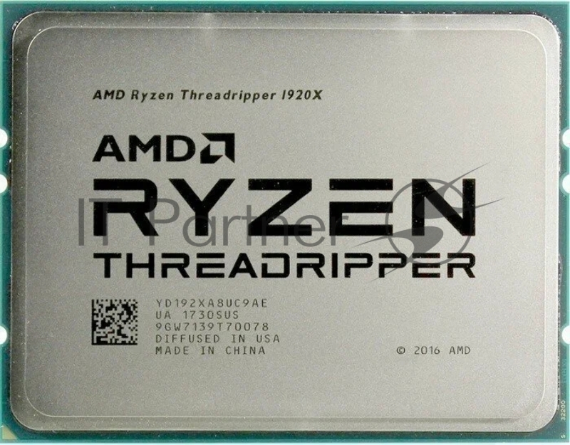 AMD CPU Desktop Ryzen Threadripper 12C/24T 1920X (4.0GHz, 38MB cache, 180W, sTR4) tray