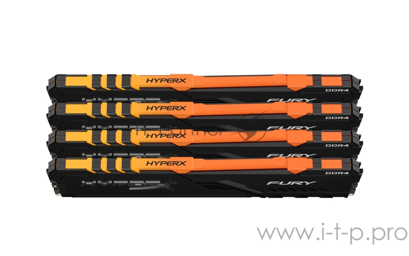 Оперативная память 64GB 3600MHz DDR4 CL18 DIMM (Kit of 4) HyperX FURY RGB