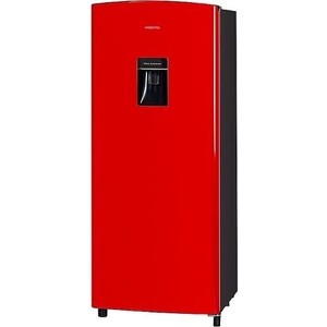 Холодильник HIBERG RF-23DR DeFrost ШхГхВ: 51,9х53,7х128 см V=176 л (155л/21л) 4 полки Класс A Фреон R600a Потребление 161 кВтч/год Клим. кл. N, ST 43 дБ Цвет красный. Встроенный диспенсер для воды