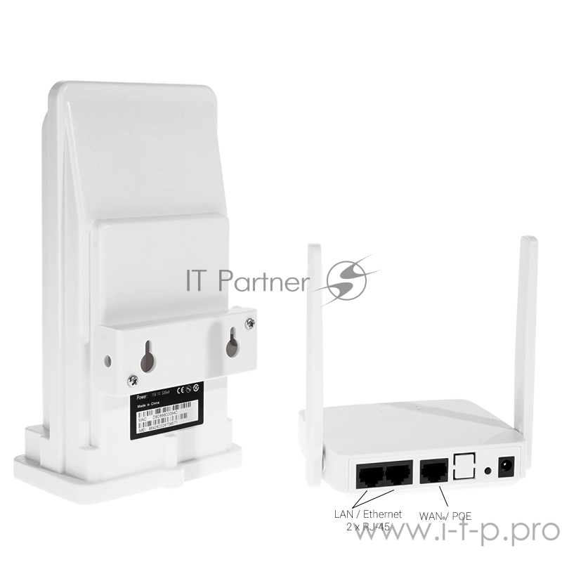 Антенна с LTE модемом для усиления 2g/3g/4g сигнала TDD-LTE/LTE-FDD (Band 3/7/8/38/39/40/41)мощность передачи 23dBmу усиление 7 dBi питание антенны по PoE габариты 22411897(mm) вес 750 г IP65рабочая температура -40…+55 C Wi-Fi роутер (IEEE802.11b/g/