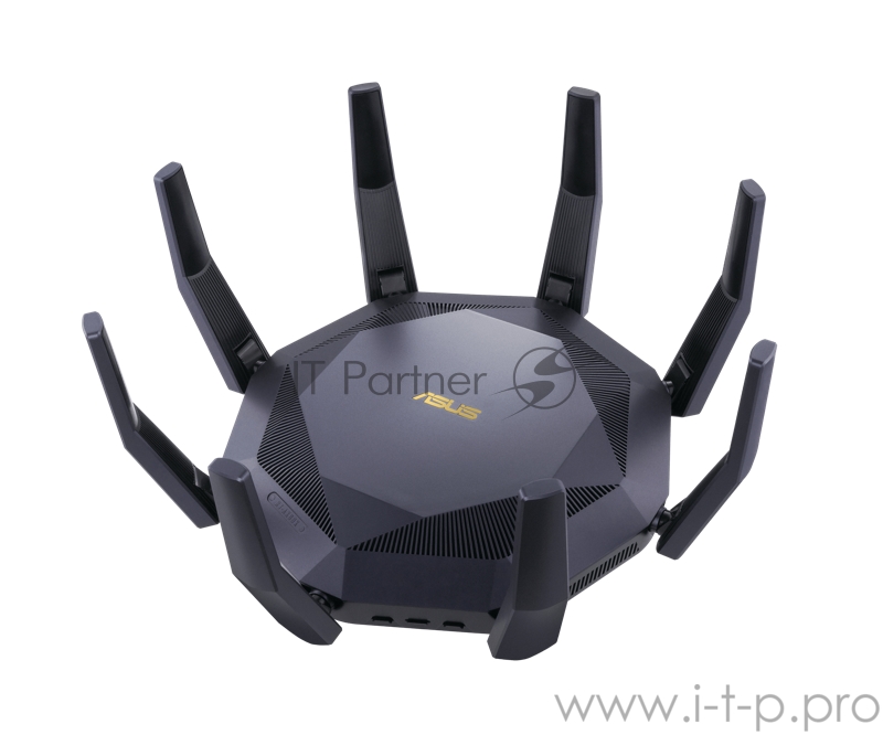 Роутер ASUS RT-AX89X //802.11b/g/n/ac/ax, до 1148+4804 бит/c, 2,4 + 5 гГц, 8 антенны, USB, GBT LAN 90IG04J1-BM3010