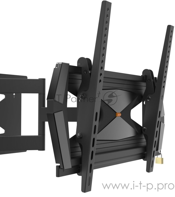 Кронштейн для телевизора Hama FULLMOTION Professional черный 32-65 макс.40кг настенный поворот и наклон