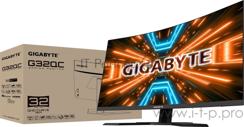 Монитор Gigabyte 31.5 G32QC A VA 2560x1440 165Hz 350cd/m2 16:9