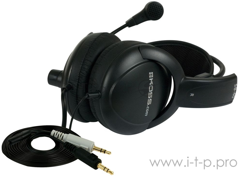 Наушники с микрофоном Koss Koss SB40 черный 2.4м мониторные оголовье (15110522)