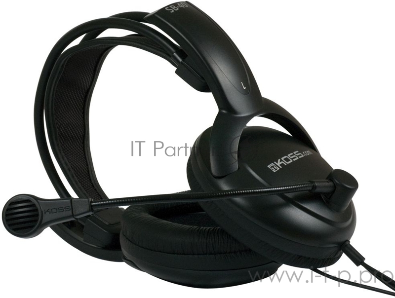 Наушники с микрофоном Koss Koss SB40 черный 2.4м мониторные оголовье (15110522)