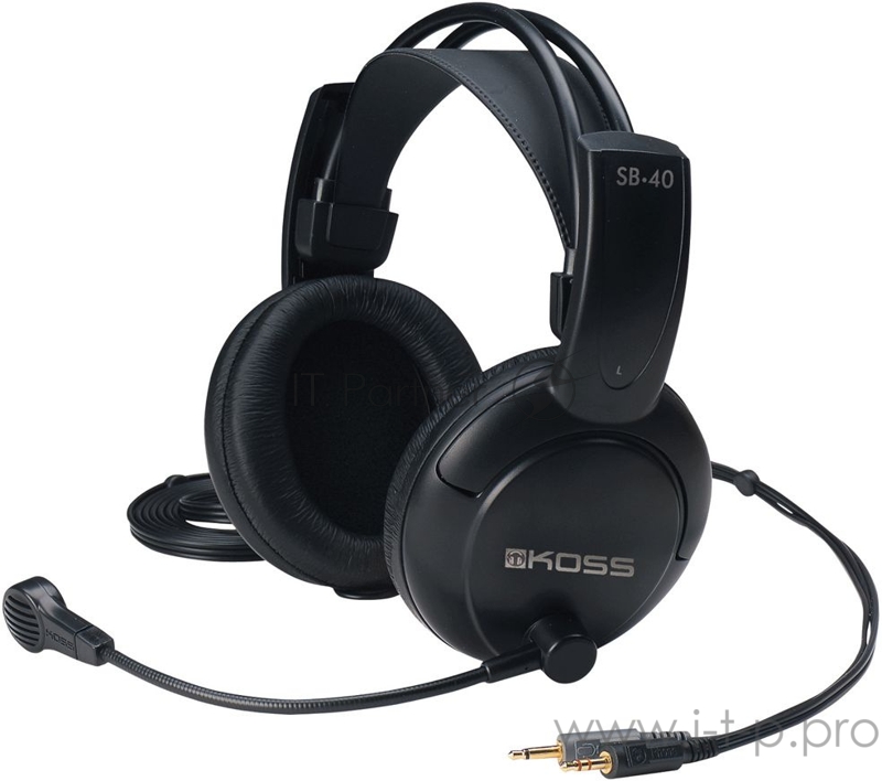 Наушники с микрофоном Koss Koss SB40 черный 2.4м мониторные оголовье (15110522)