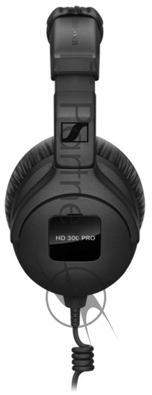 Закрытые мониторные наушники, Sennheiser HD 300 PRO, 6 – 25,000 Гц. Сопротивление: 64 Ом. Уровень звукового давления: 123 дБ. Длина кабеля: 1,5 м. Разъём: джек 3,5 мм + адаптер на 6,3 мм